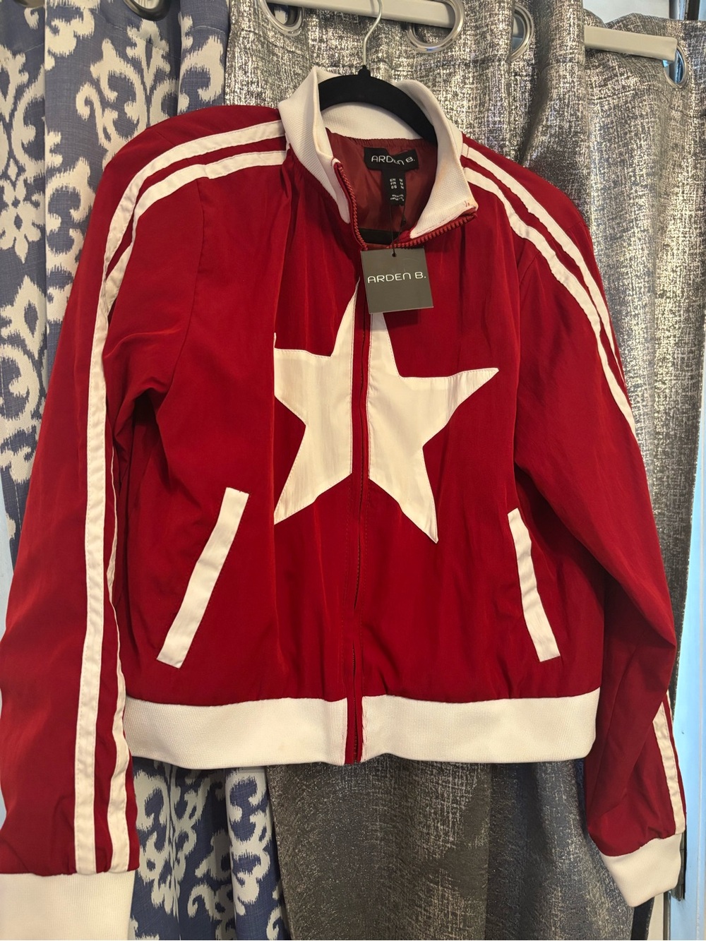 Arden B. Red Track Jacket size M NEW